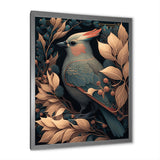 Cardinal Bird In Faded Retro Tones - Bird Home Decor Art