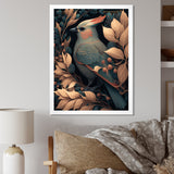 Cardinal Bird In Faded Retro Tones - Bird Home Decor Art
