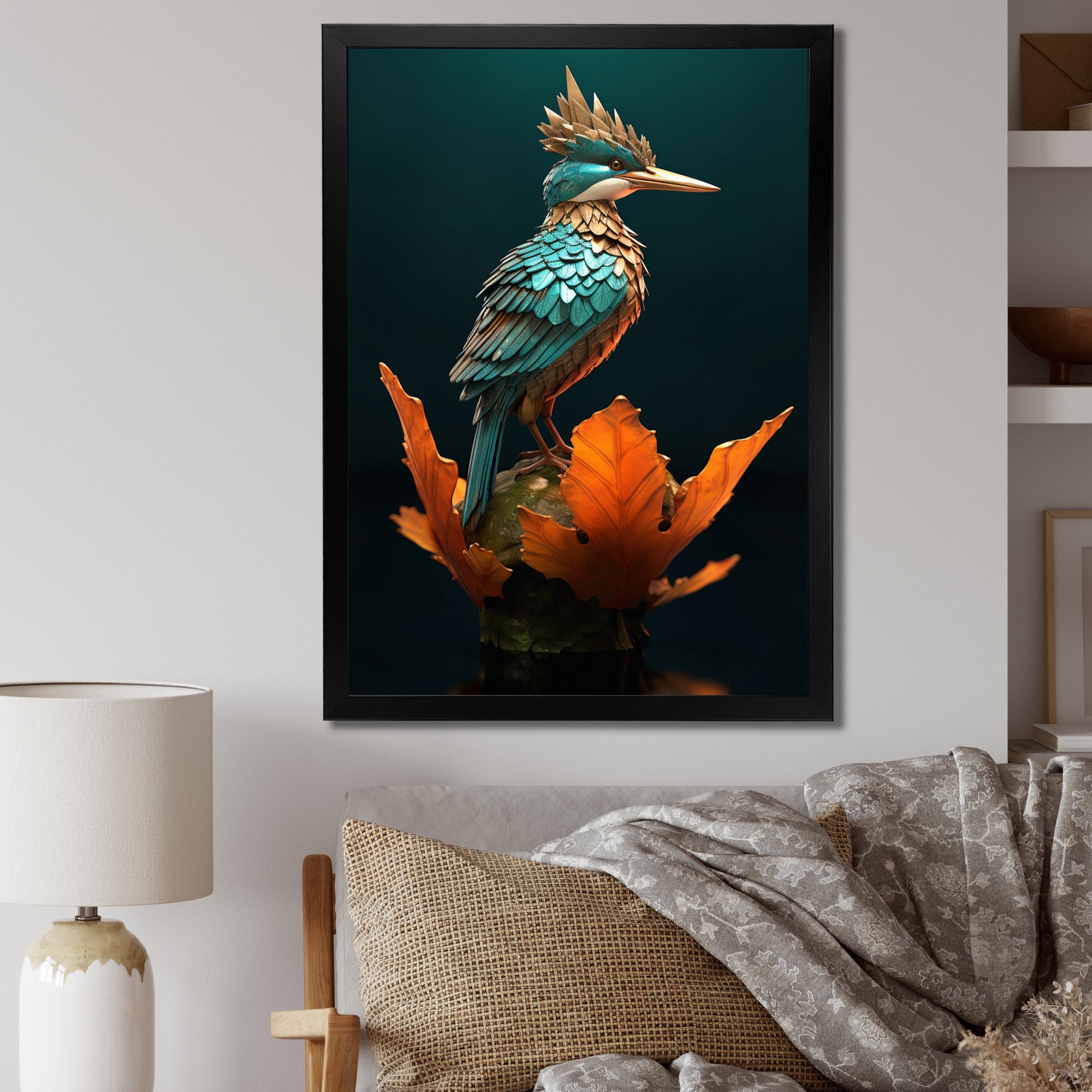 Blue Kingfisher Nature Photography - Bird Wall Decor