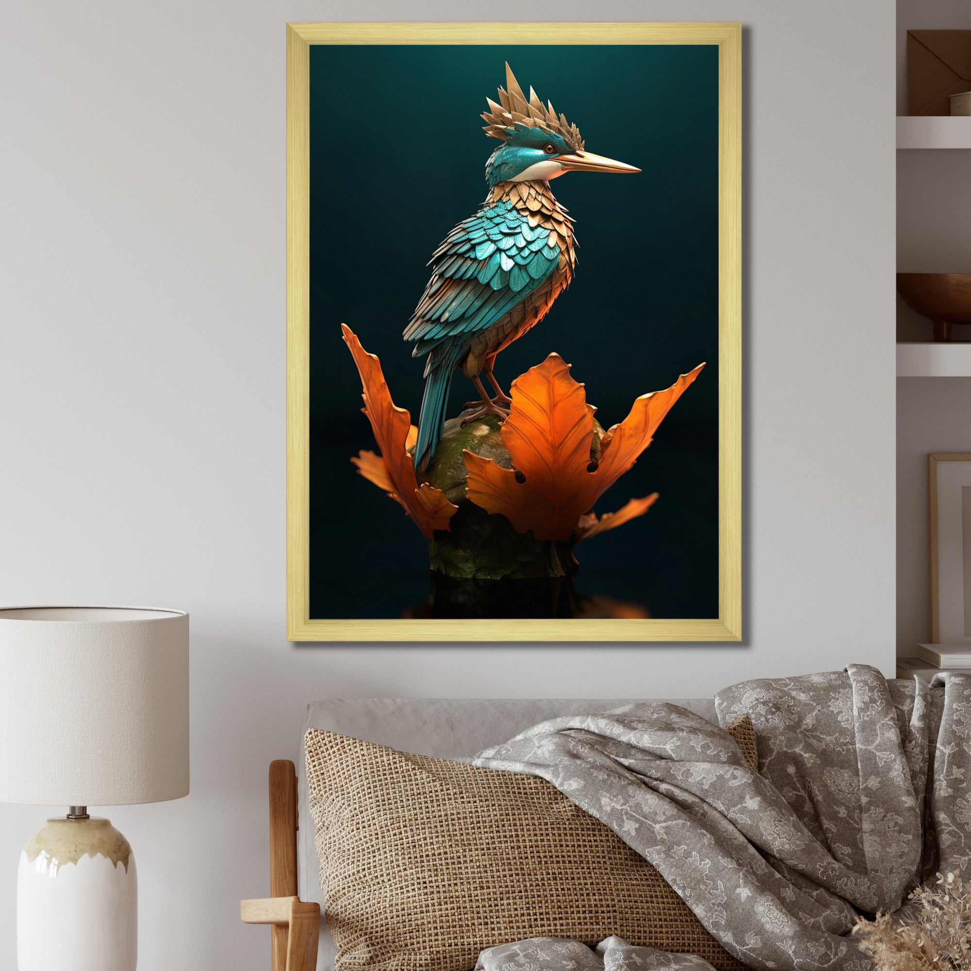 Blue Kingfisher Nature Photography - Bird Wall Decor