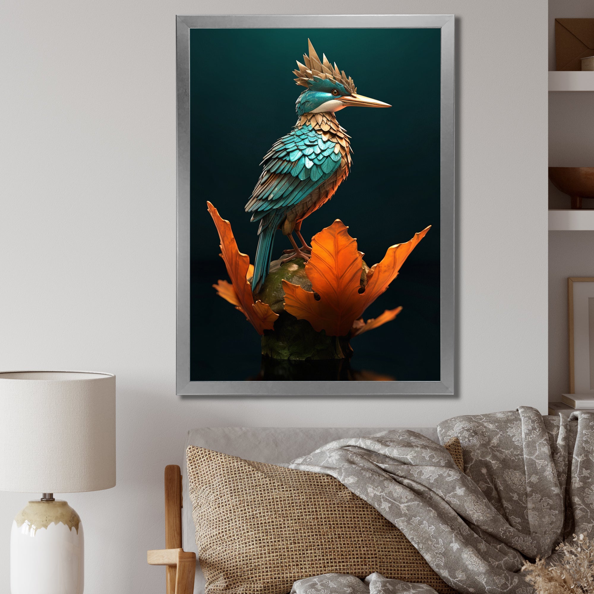Blue Kingfisher Nature Photography - Bird Wall Decor