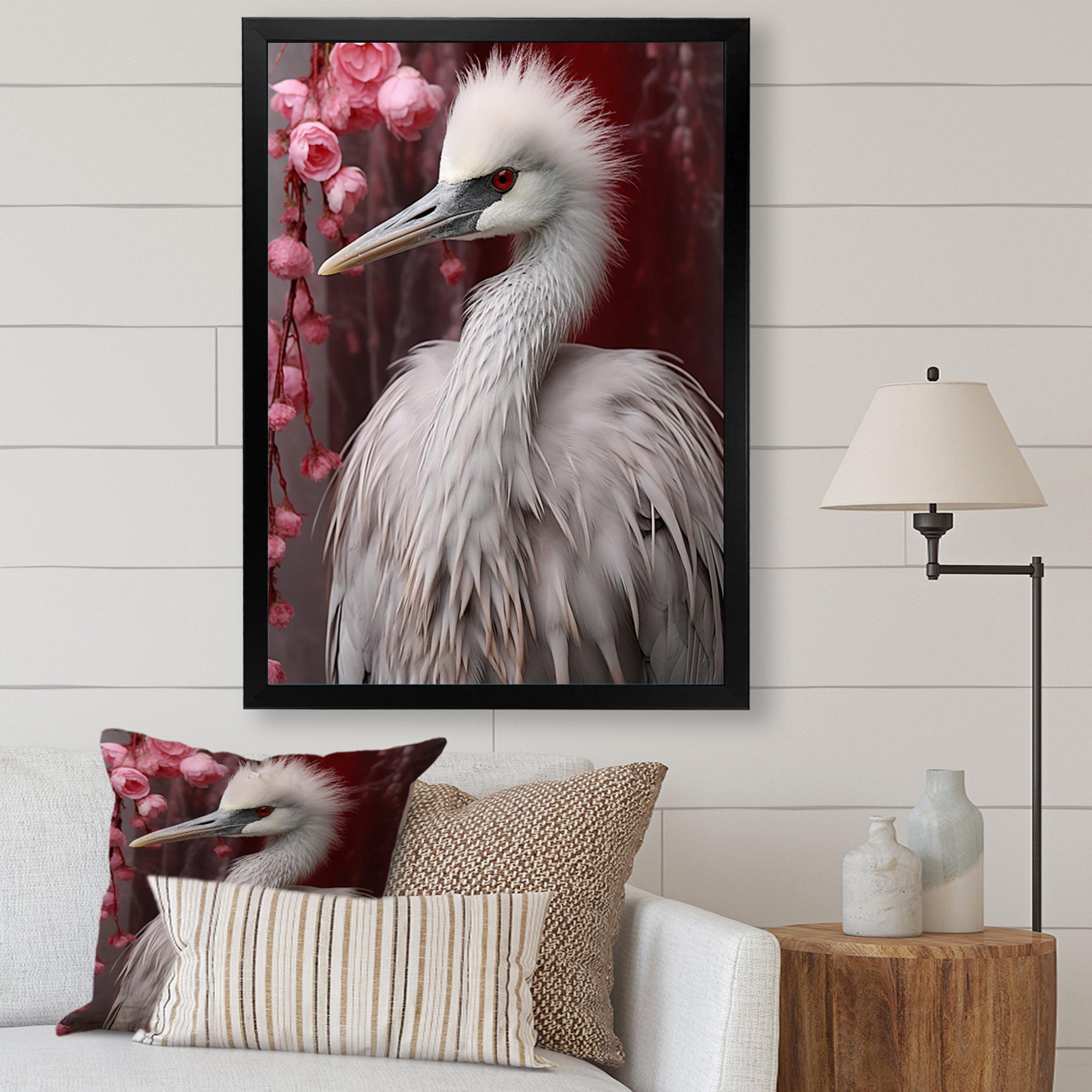 Majestic White Bird Nature Photography - Bird Living Room Wall Art