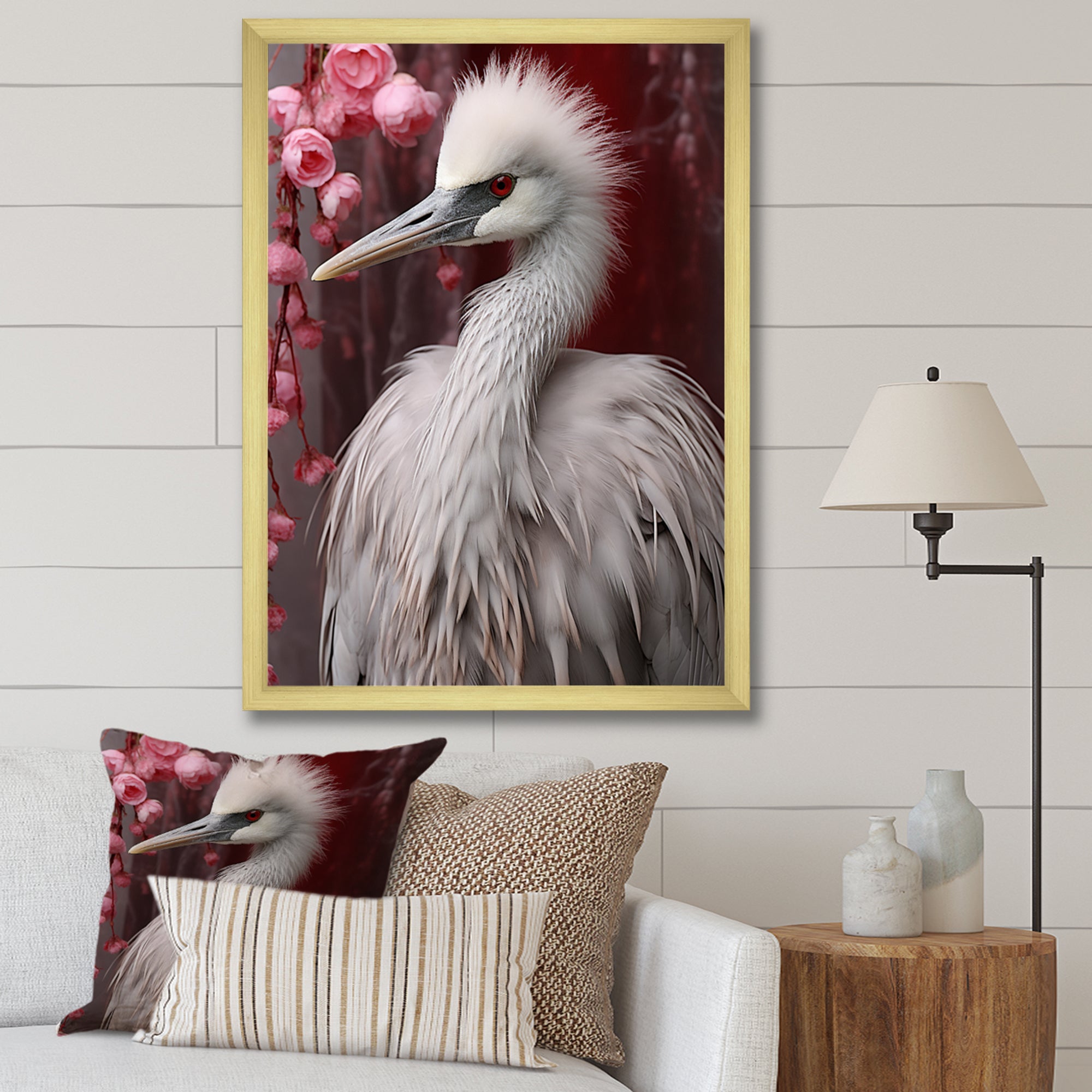 Majestic White Bird Nature Photography - Bird Living Room Wall Art