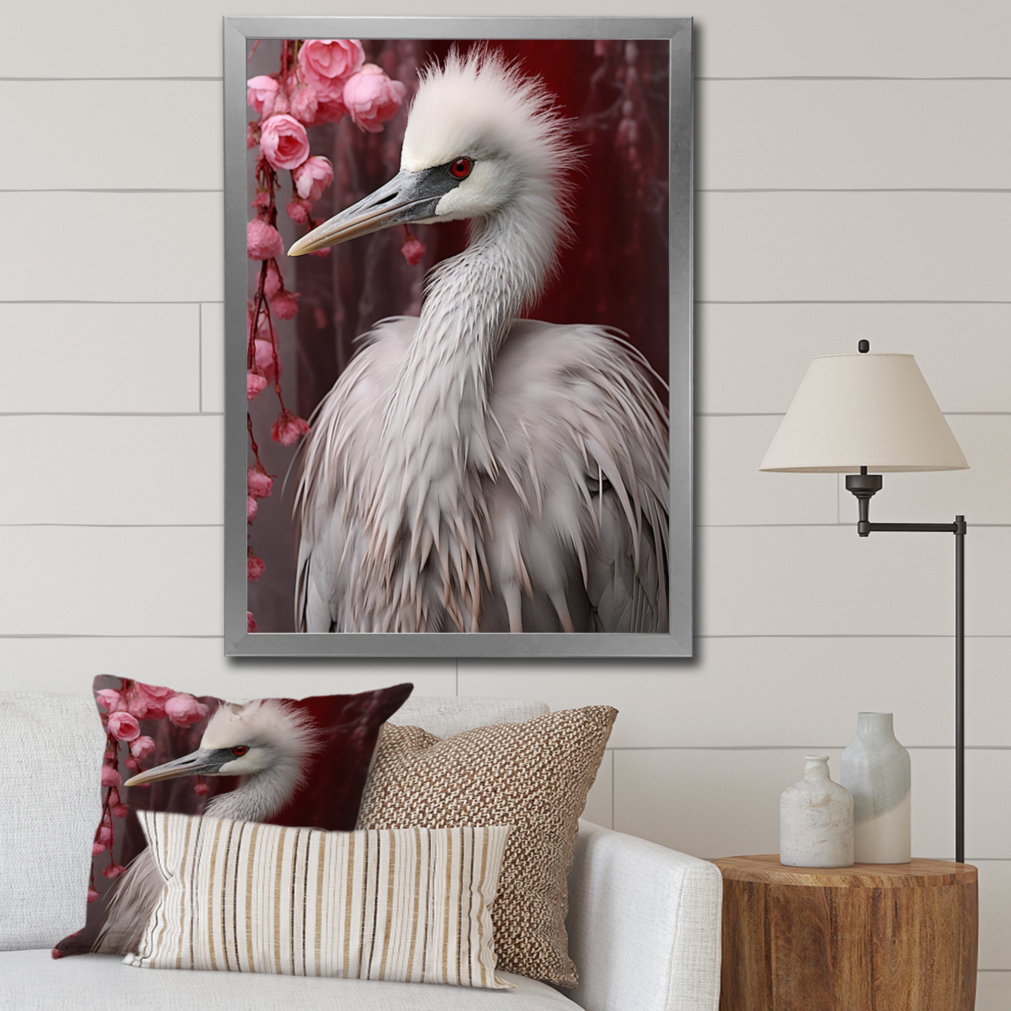 Majestic White Bird Nature Photography - Bird Living Room Wall Art