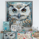 Portrait Of Magical Tribal White Owl - Owl Wall Art Prints