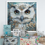 Portrait Of Magical Tribal White Owl - Owl Wall Art Prints