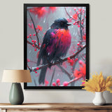 Cardinal Bird On Branch Christmas Wood - Bird Bedroom Wall Art