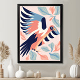 Eagle Retro Illustration - Bird Floral Wall Decor