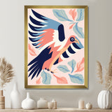 Eagle Retro Illustration - Bird Floral Wall Decor
