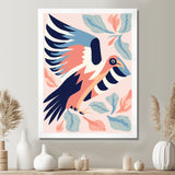 Eagle Retro Illustration - Bird Floral Wall Decor