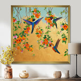 Kolibri Birds Drinking Flower Nectar - Bird Wall Art Prints
