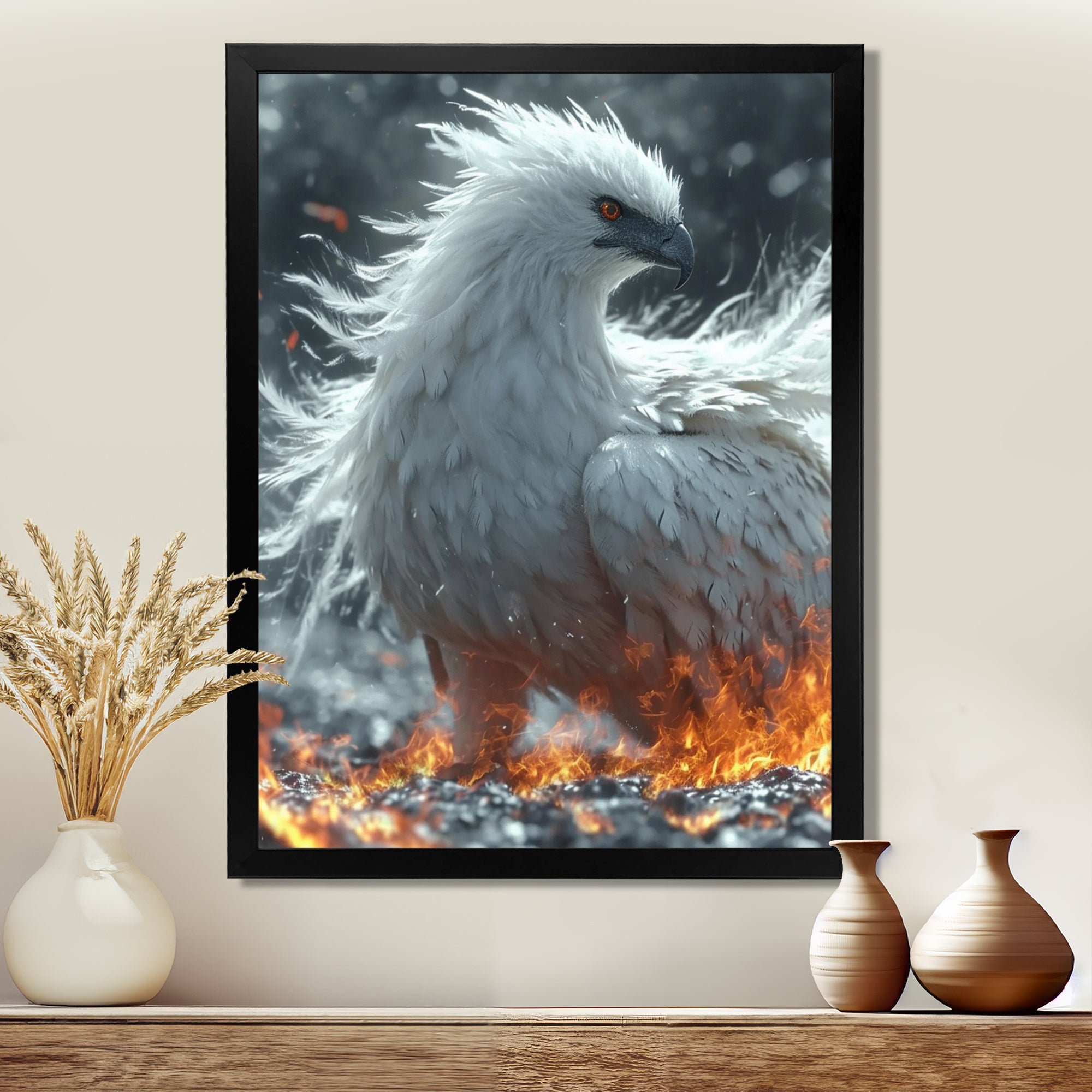 Mythical Majestic Firebird - Bird Wall Art Prints