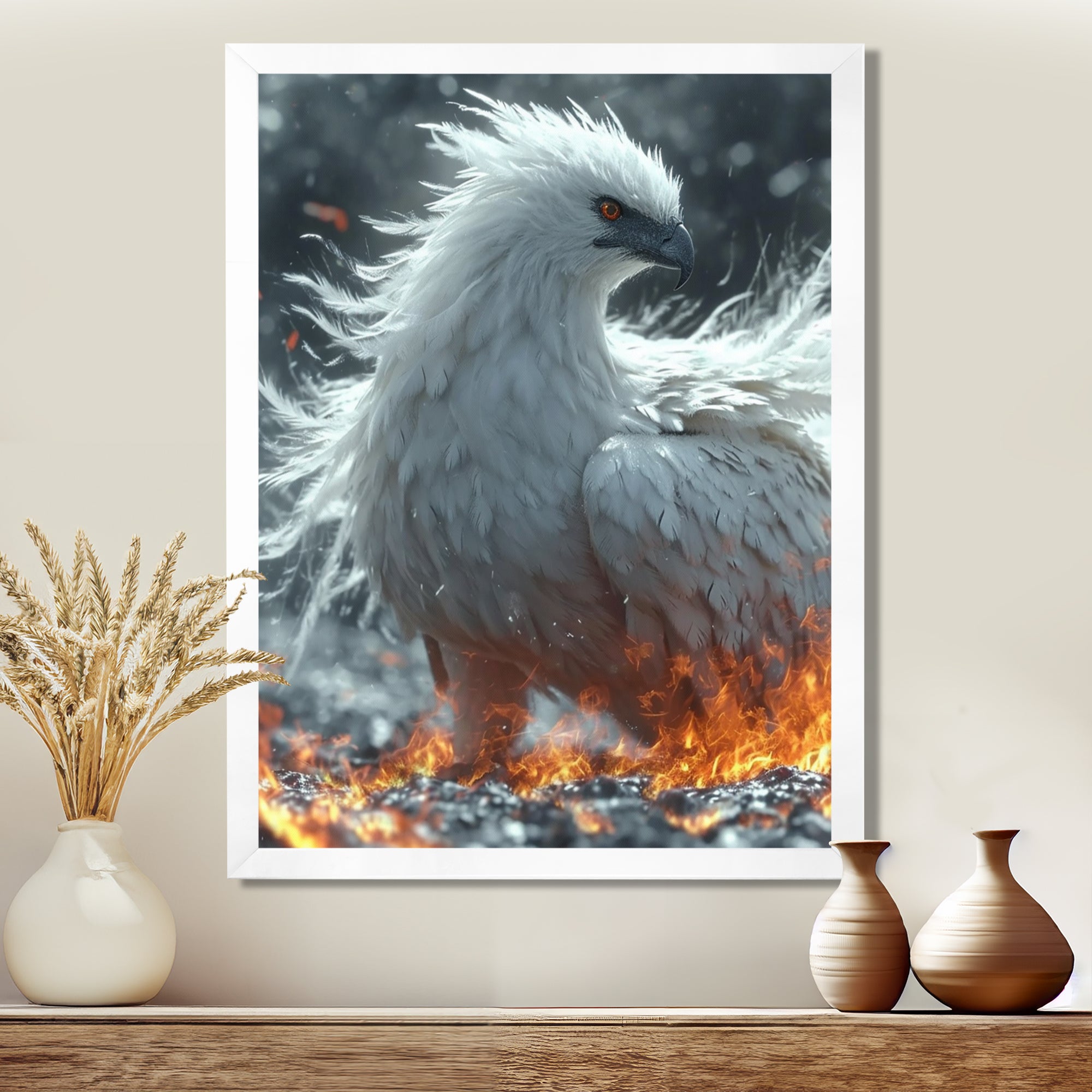 Mythical Majestic Firebird - Bird Wall Art Prints