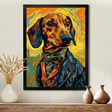 Stylish Dachshund In Elegant Suit - Dog Dachshund Wall Decor