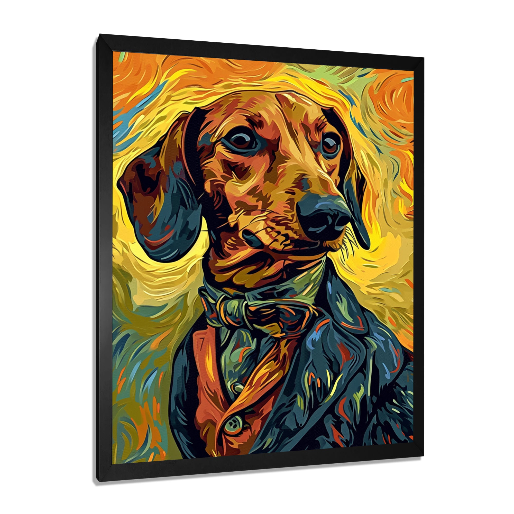 Stylish Dachshund In Elegant Suit - Dog Dachshund Wall Decor