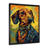 Stylish Dachshund In Elegant Suit - Dog Dachshund Wall Decor