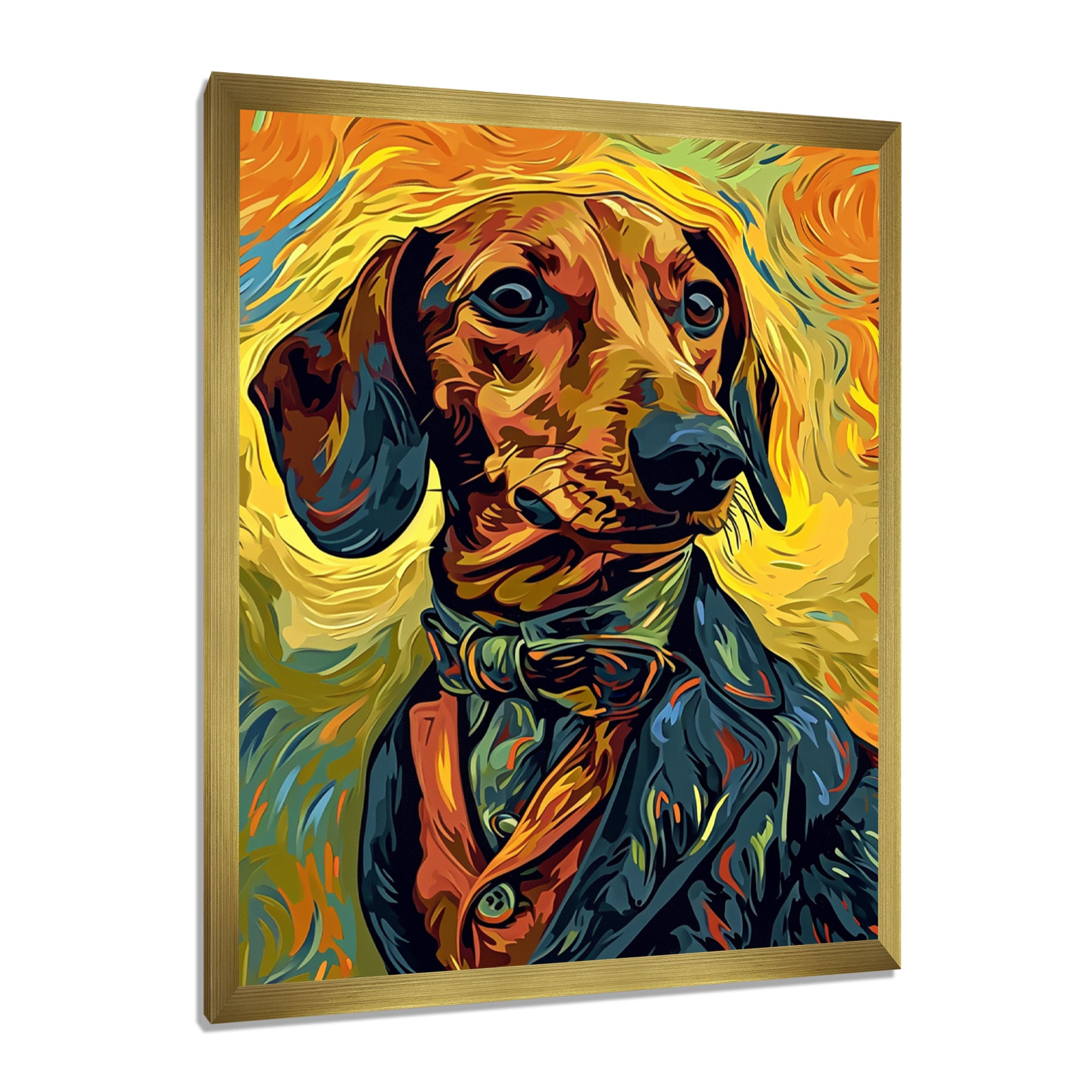 Stylish Dachshund In Elegant Suit - Dog Dachshund Wall Decor