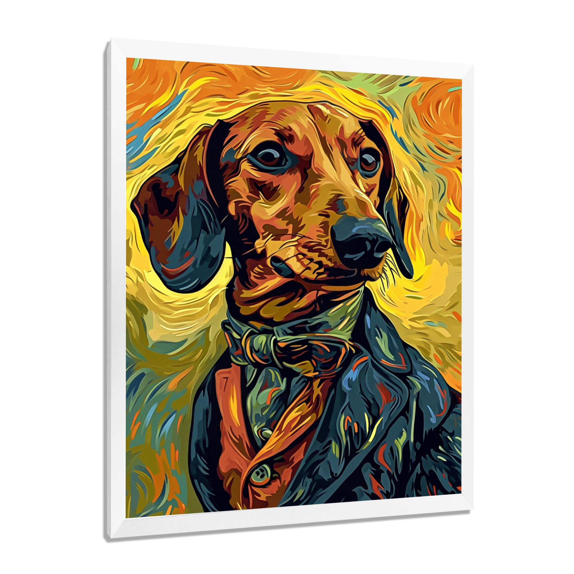 Stylish Dachshund In Elegant Suit - Dog Dachshund Wall Decor