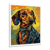 Stylish Dachshund In Elegant Suit - Dog Dachshund Wall Decor