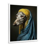 Elegant Portrait Of Greyhound - Dog Wall Art Prints