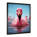 Pink Flamingo Family Celebration - Flamingo Wall Decor