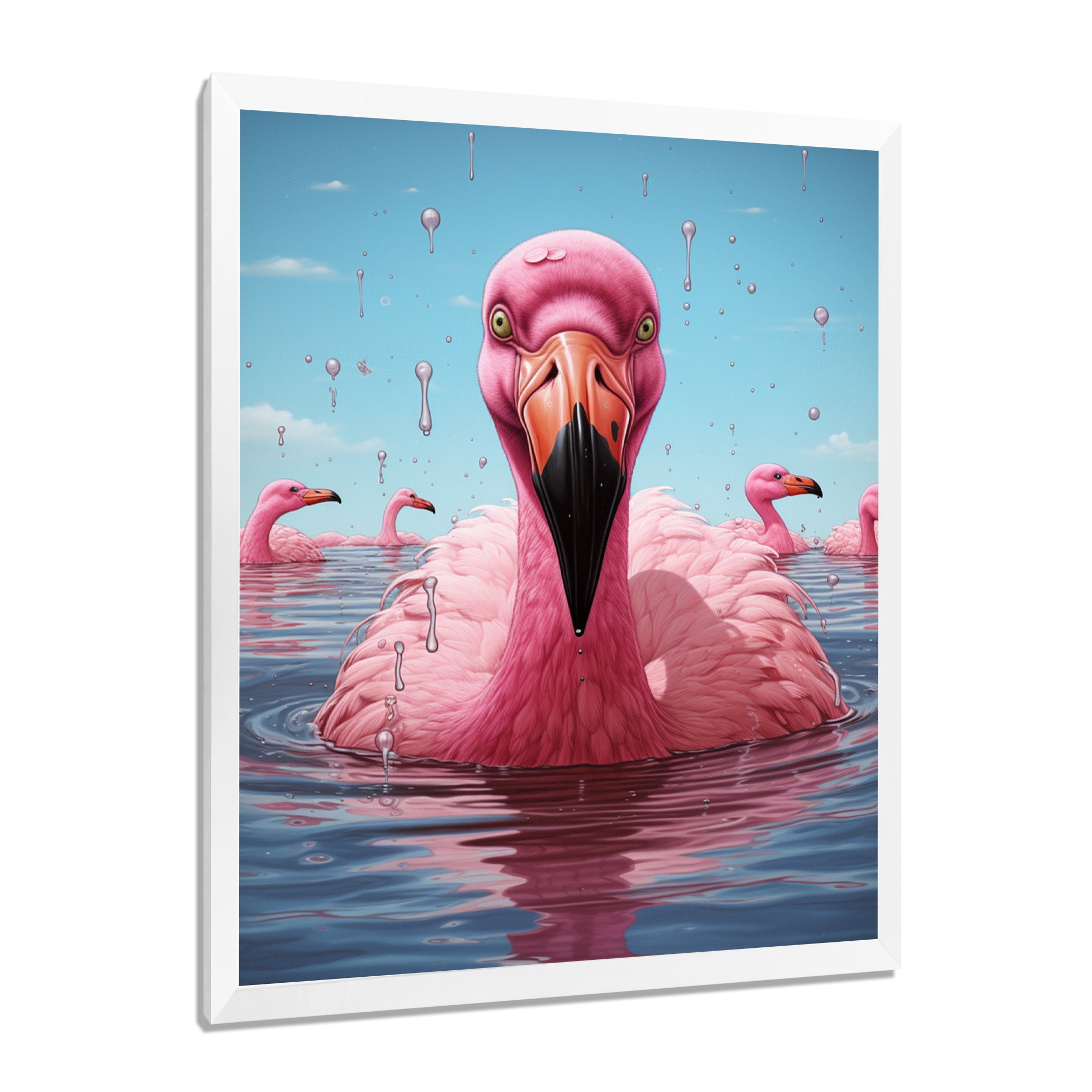 Pink Flamingo Family Celebration - Flamingo Wall Decor