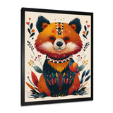 Cute Boho Bear Retro Botanical - Bear Wall Art Prints