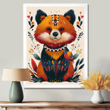 Cute Boho Bear Retro Botanical - Bear Wall Art Prints