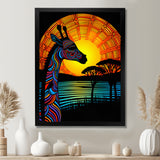 Gorgeous Giraffe Magical Sunset - Giraffe Wall Decor