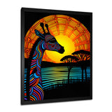 Gorgeous Giraffe Magical Sunset - Giraffe Wall Decor