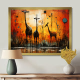 Three Giraffes African Savanne - Giraffe Wall Art Prints