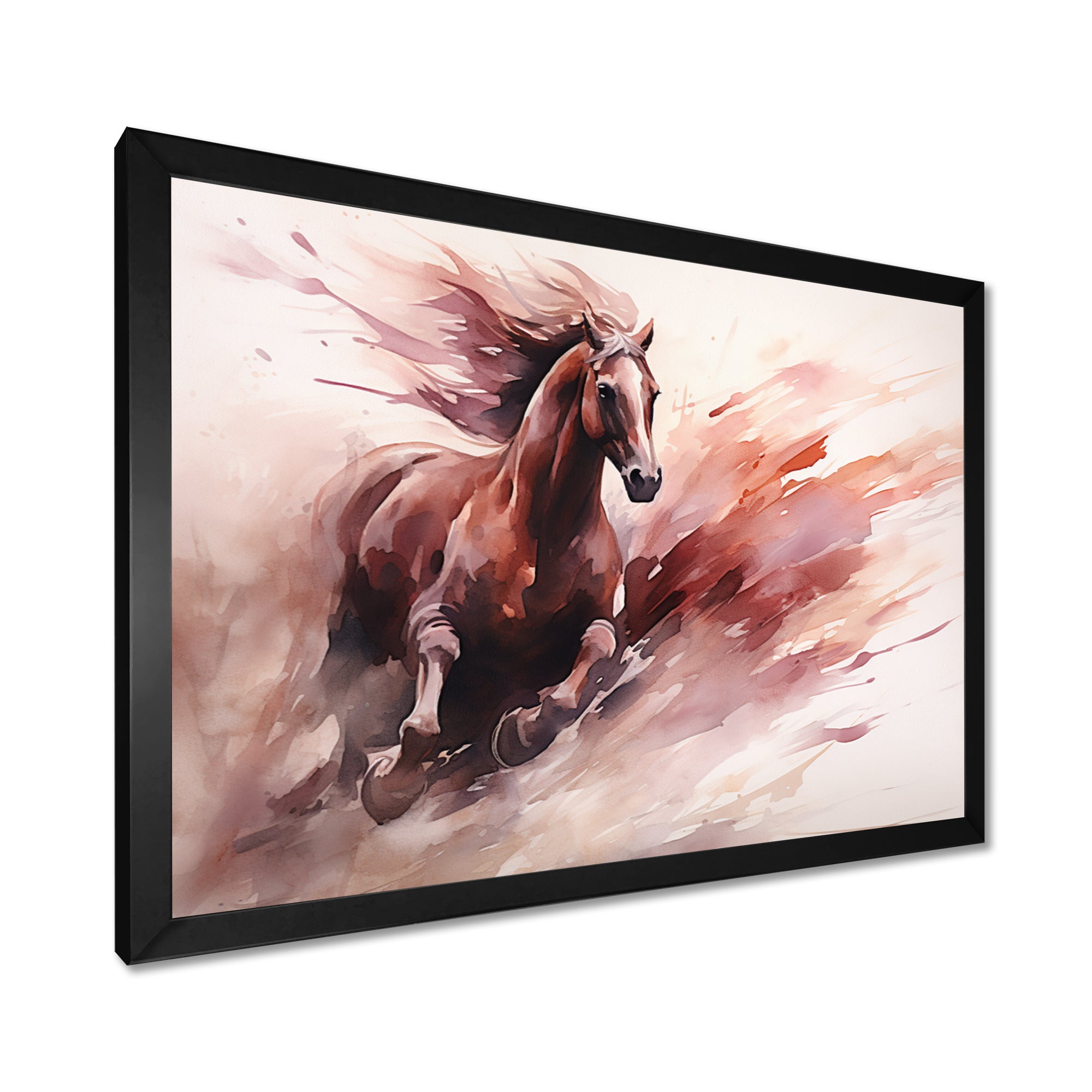 Grace Of Galloping Wild Horse - Horse Home Decor Art