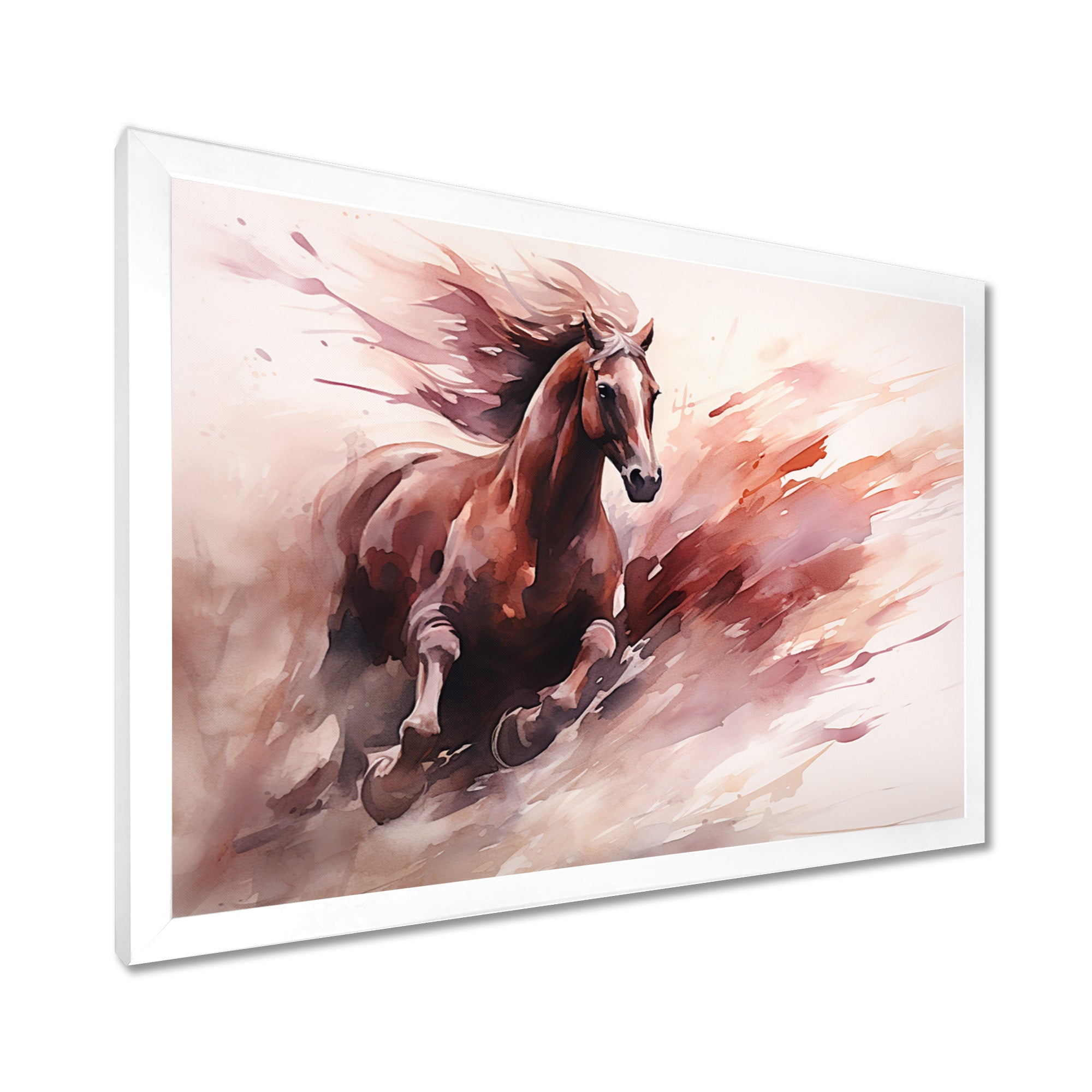Grace Of Galloping Wild Horse - Horse Home Decor Art