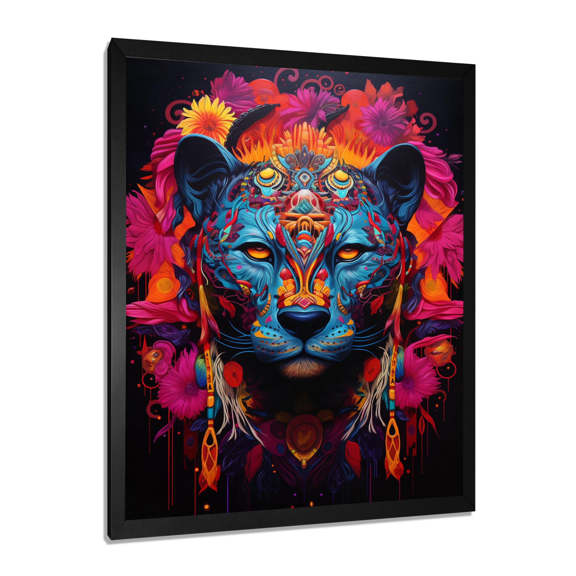 Tribe Of The Blue Jaguar - Leopard Wall Decor