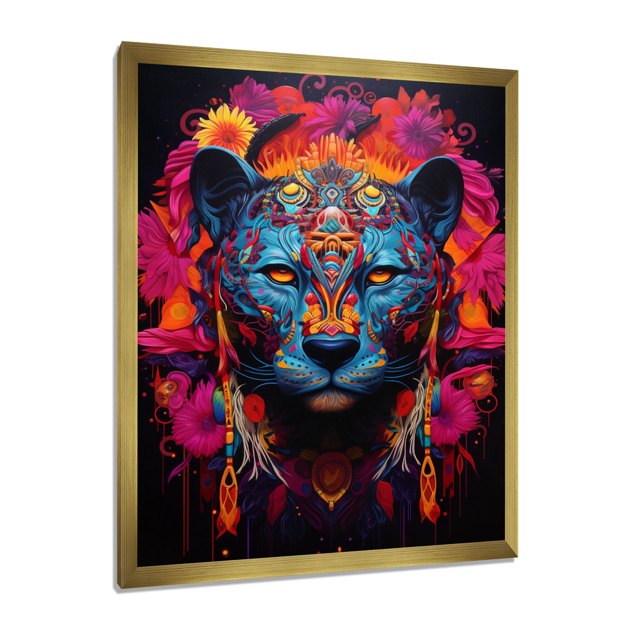 Tribe Of The Blue Jaguar - Leopard Wall Decor