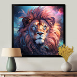 Majestic Lion Wild Night Glory - Lion Canvas Wall Art