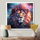 Majestic Lion Wild Night Glory - Lion Canvas Wall Art