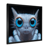 Macro Close-up Of Cute Spider Creature - Insects & Bugs Framed Canvas Art