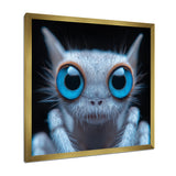 Macro Close-up Of Cute Spider Creature - Insects & Bugs Framed Canvas Art