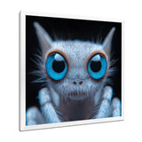 Macro Close-up Of Cute Spider Creature - Insects & Bugs Framed Canvas Art