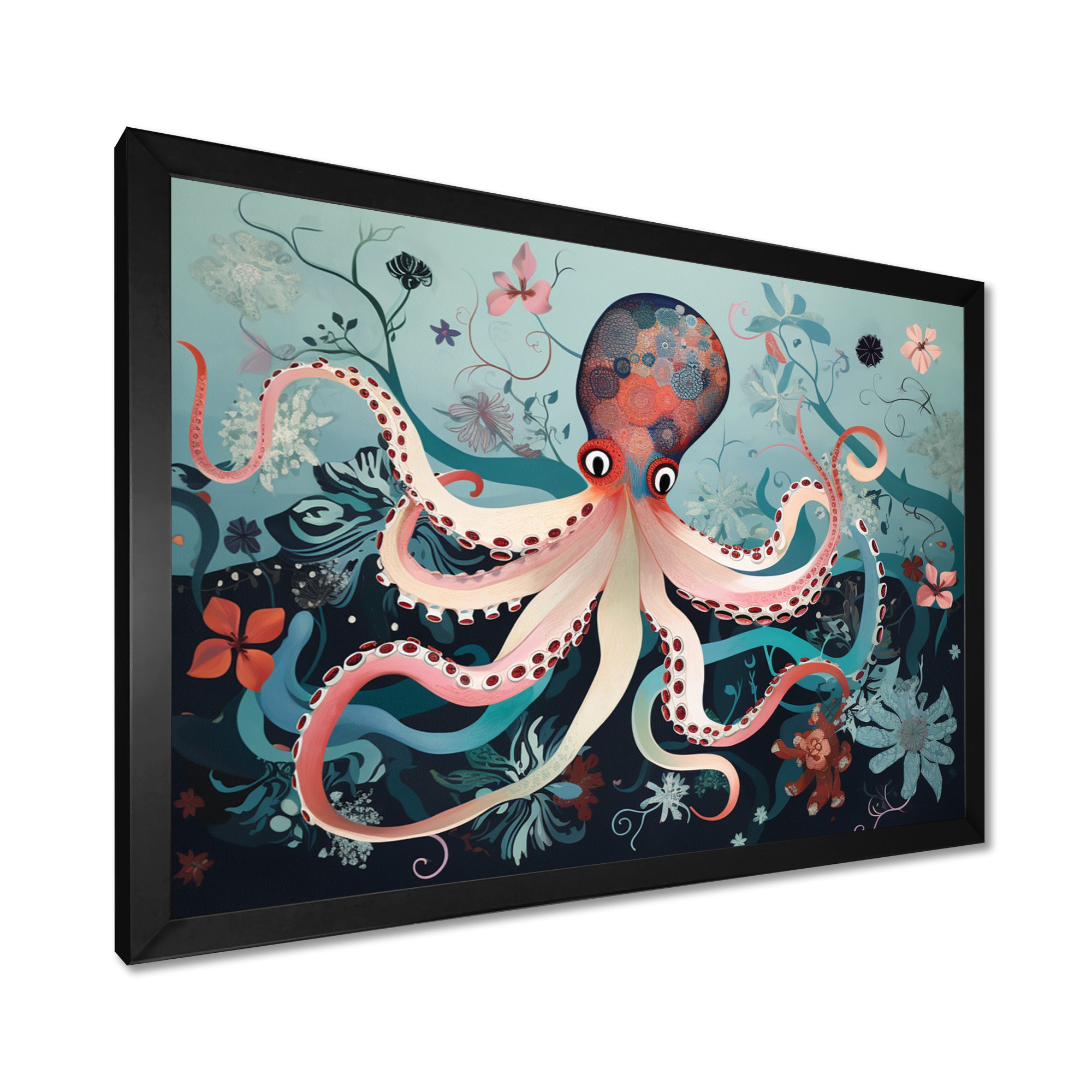 Octopus Deep Sea Retro - Octopus Home Decor Art