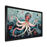 Octopus Deep Sea Retro - Octopus Home Decor Art