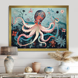 Octopus Deep Sea Retro - Octopus Home Decor Art