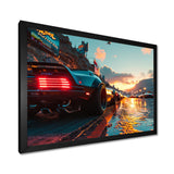 High Speed Sportscar Monaco Street Race - Car Exotic Canvas Wall Art