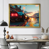 High Speed Sportscar Monaco Street Race - Car Exotic Canvas Wall Art
