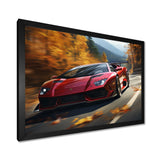 Lamborghini Diablo Highway Red - Car Exotic Canvas Wall Art
