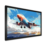 Take Off Flight Paint Spatter s - Train Canvas Wall Art