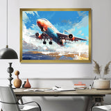 Take Off Flight Paint Spatter s - Train Canvas Wall Art