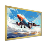 Take Off Flight Paint Spatter s - Train Canvas Wall Art
