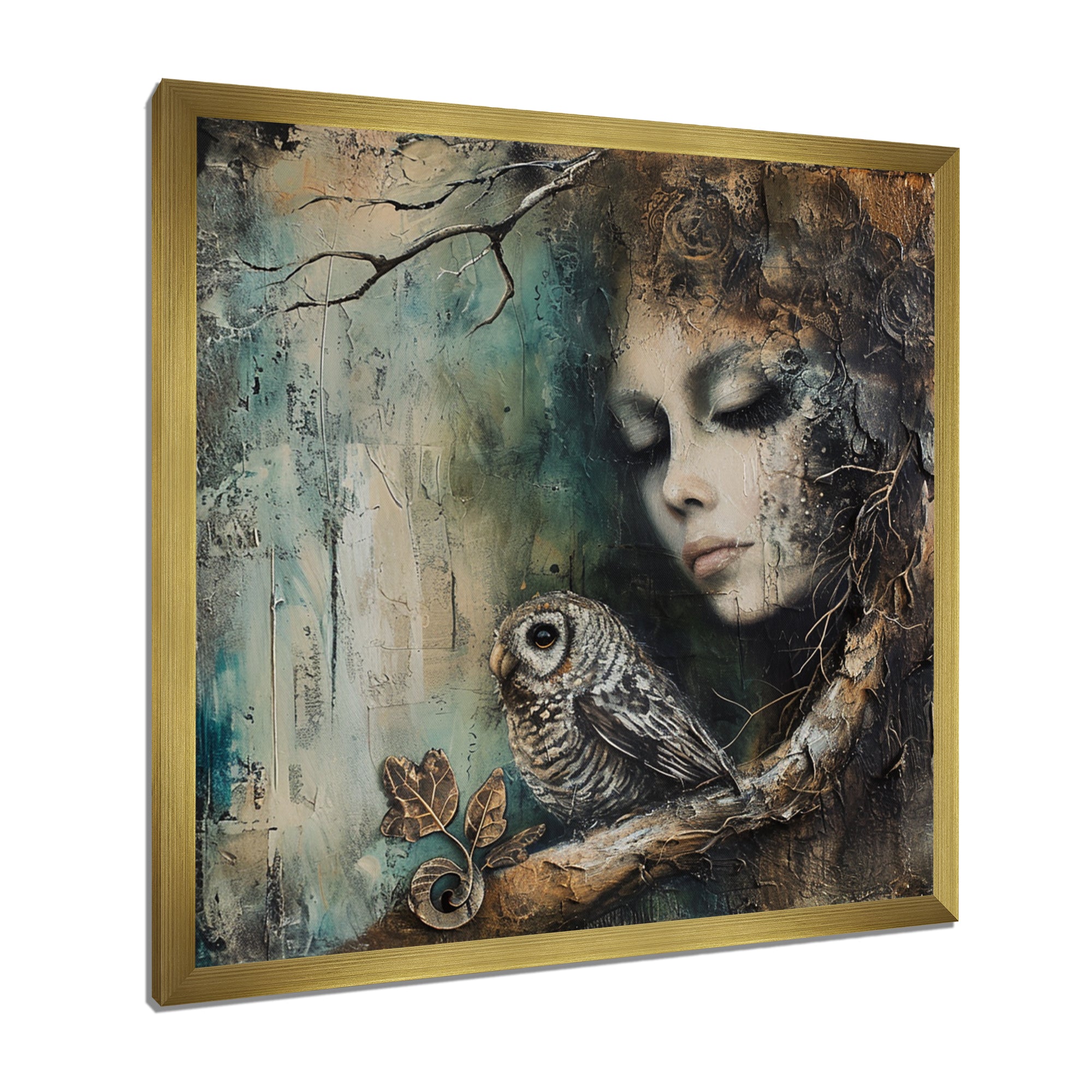 Mystery Of The Owl Portrait - Owl Home Decor Art